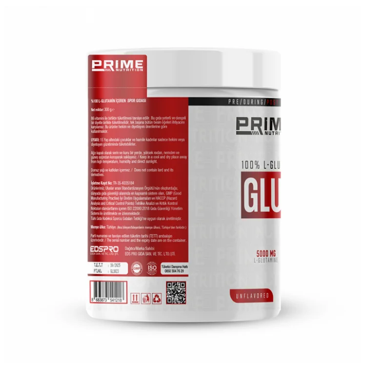 PRİME NUTRİTİON L-GLUTAMİNE 125 GR