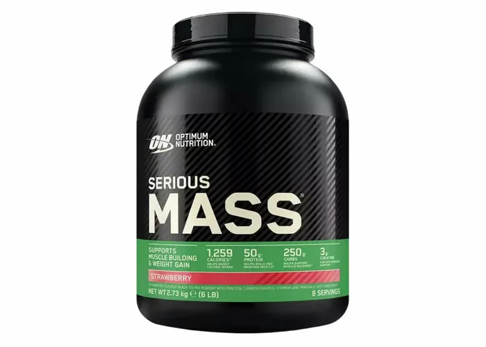OPTIMUM NUTRITION SERIOUS MASS ÇİLEK AROMALI GAINER 2.73KG 8 SERVIS