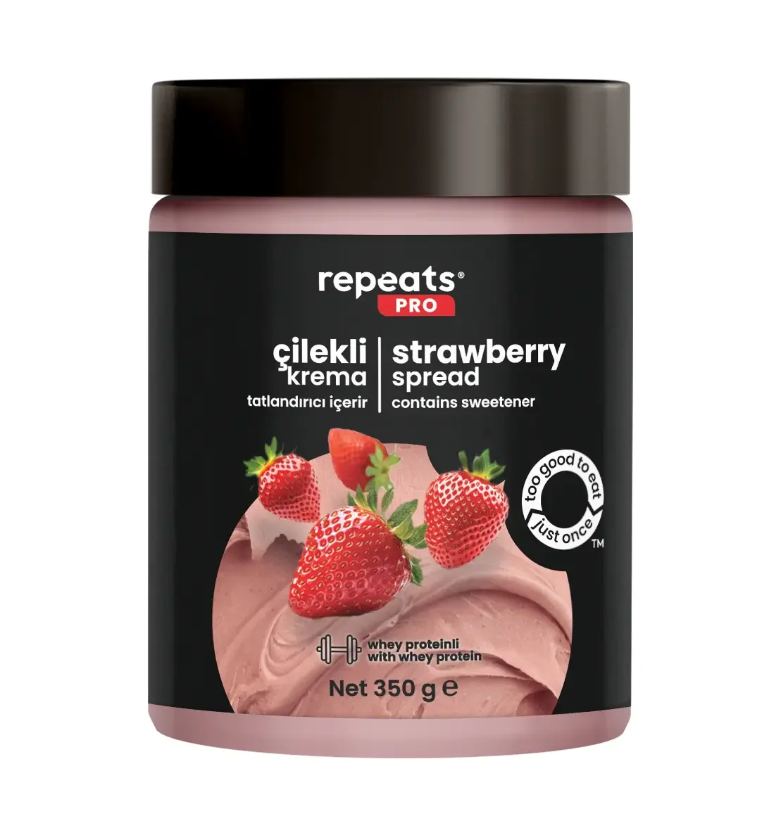 REPEATS PRO YÜKSEK PROTEINLI ÇILEKLI KREMA 350GR