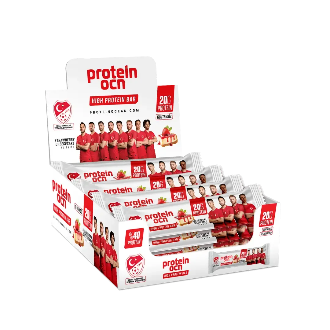 PROTEİNOCEAN ÇİLEK AROMALI PROTEIN BAR - 12 ADET