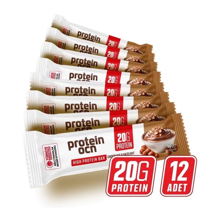 PROTEİNOCEAN FINDIK ÇİKOLATASI AROMALI PROTEIN BAR - 12 ADET