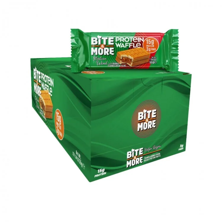 BİTE MORE PROTEİN WAFFLE TİRAMİSU KREMALI 12 ADET X 55GR