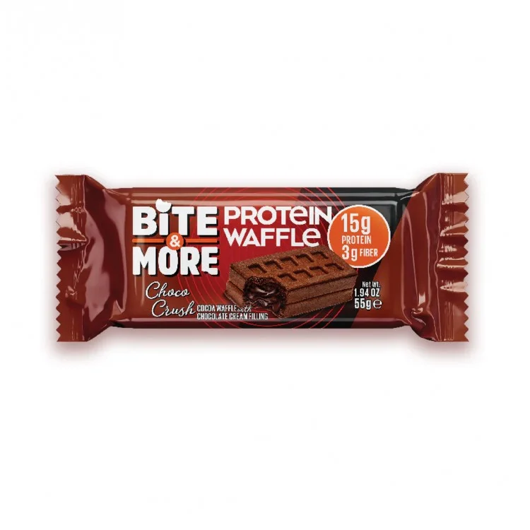 BİTE MORE PROTEİN WAFFLE ÇİKOLATALI 55 GRAM TEKLİ