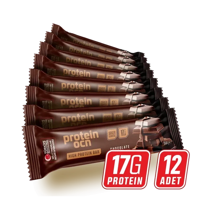 PROTEİNOCEAN ÇİKOLATA AROMALI PROTEIN BAR - 12 ADET