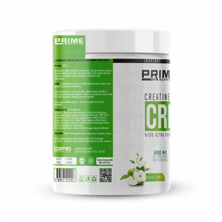 PRİME NUTRİTİON CREATİNE 420 GR YEŞİL ELMA AROMALI
