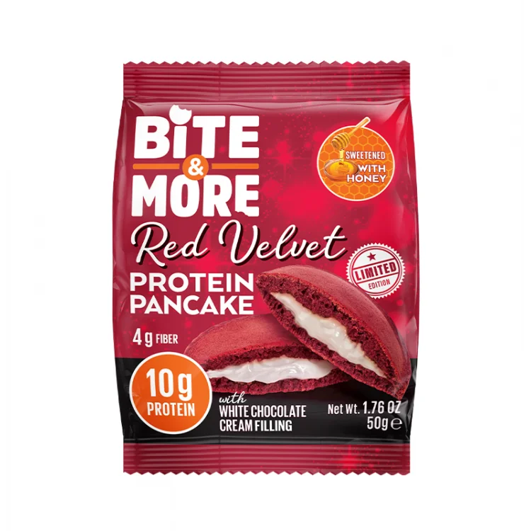 BİTE MORE HIGH PROTEİN PANCAKE RED VELVET (50 GR) - 1 ADET