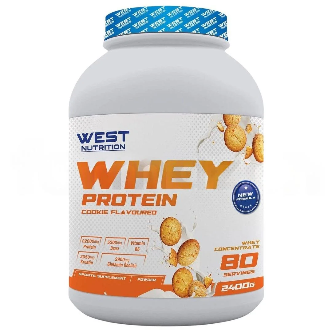 WEST NUTRITION WHEY PROTEIN 2400 GR-80 SERVİS-KURABİYE AROMALI