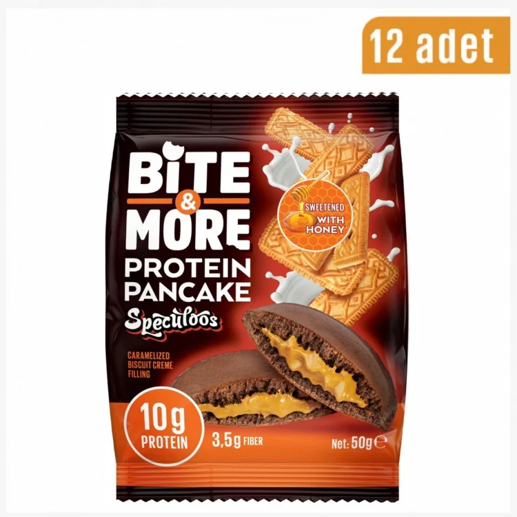 BİTE MORE PROTEİN PANCAKE SPECULOOS 50 GR X 12 ADET