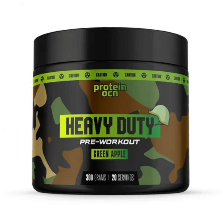 PROTEİNOCEAN HEAVY DUTY PRE-WORKOUT 300 GR YEŞIL ELMA AROMALI