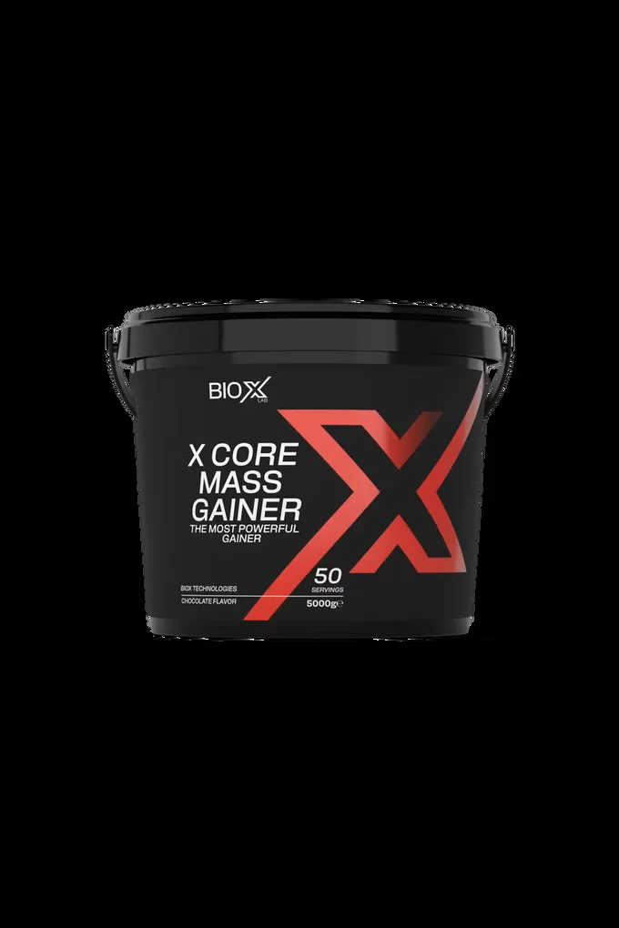 BIOXLAB X-CORE MASS GAINER ÇİKOLATA AROMALI 5000 GR 50 SERVIS KARBONHIDRAT TOZU - GAINER - HACIM