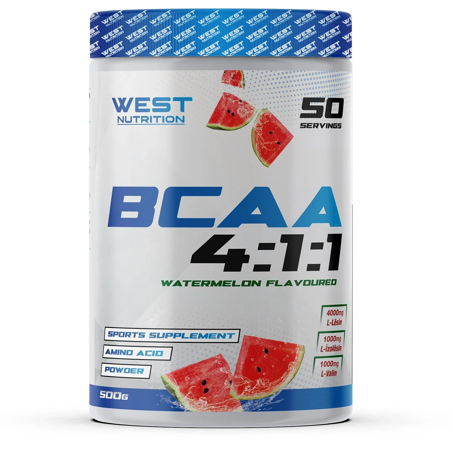 WEST NUTRITION BCAA 4:1:1 500 GR 50 SERVIS KARPUZ AROMALI
