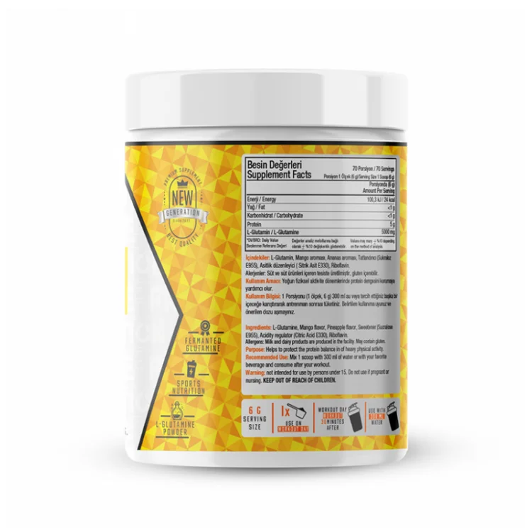PRİME NUTRİTİON L-GLUTAMİNE 420 GR ANANAS AROMALI
