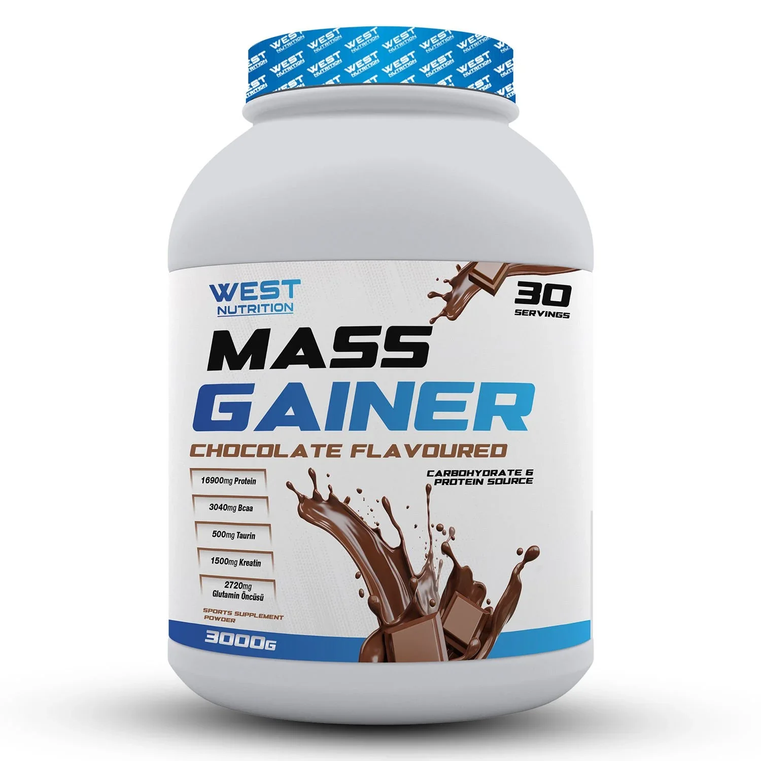WEST NUTRITION MASS GAİNER ÇİKOLATA AROMALI KARBONHİDRAT TOZU 3000 GR - 30 SERVİS